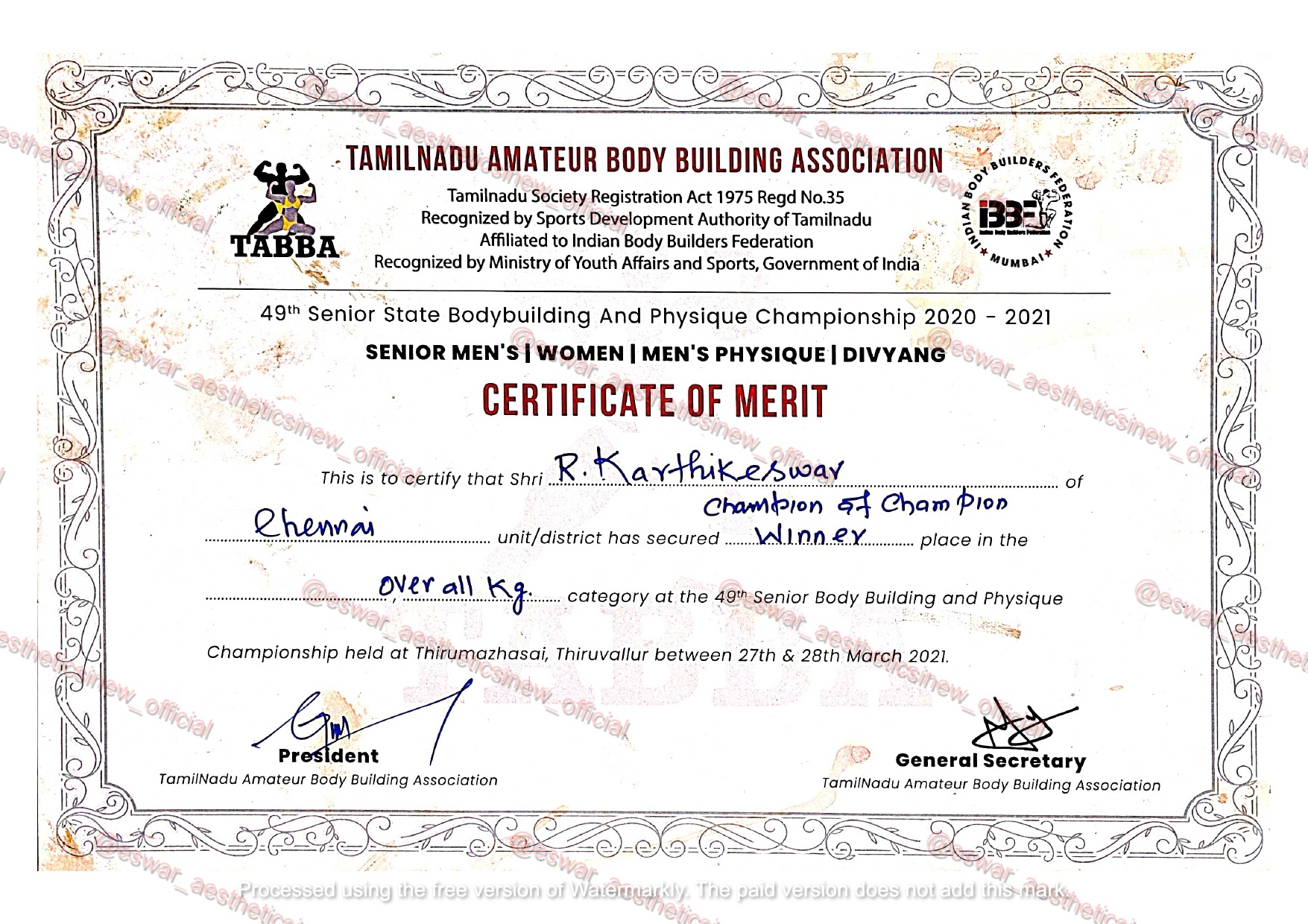 Certificate 6